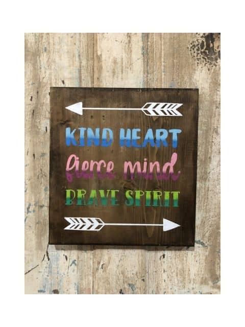 Kind Heart Fierce Mind Brave Spirit, Inspirational Gift, Baby Blanket