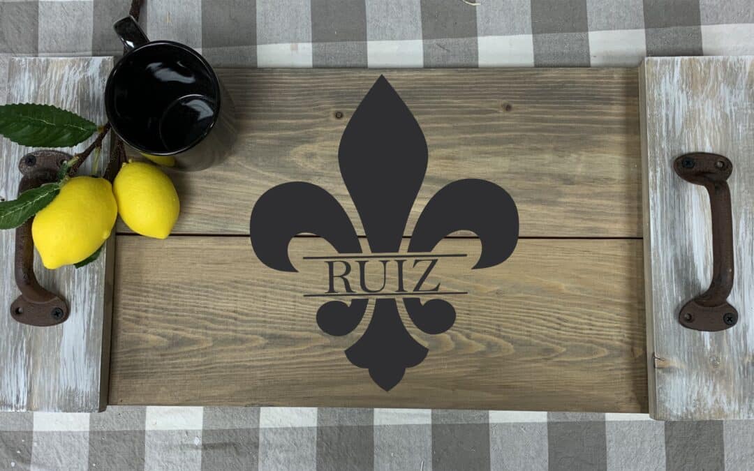 Farmhouse Tray: Fleur-de-lis