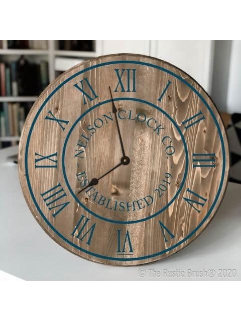 a large clock mounted to the side