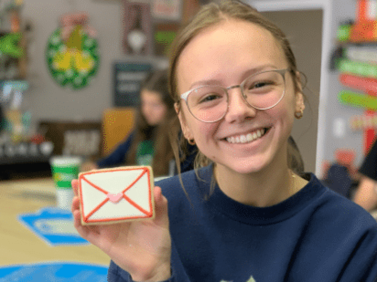 a person smiling for the camera